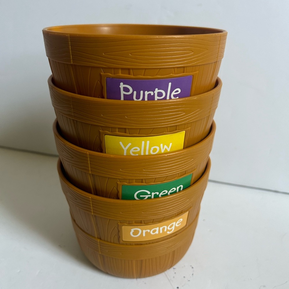 Learning Resources Farmer's Market Color Sorting Baskets 4 Baskets Only